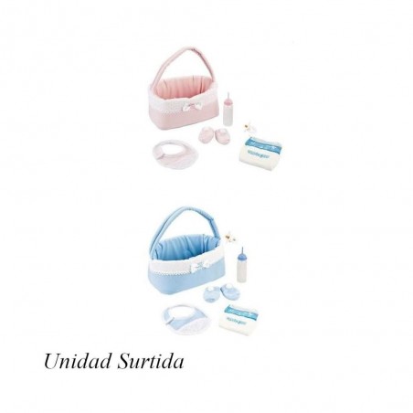 PQBB CANASTILLA ROSA O AZUL 1 UNIDAD