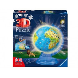 3D GLOBO 180 PIEZAS CON LUZ 3D PUZZLEBAL