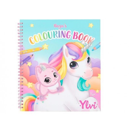 YLVI LIBRO DE COLOREAR CON UNICORNIO 