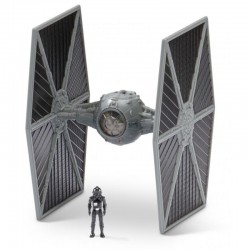STAR WARS NAVE 8 CM TIE FIGHTER GRIS Y FIGURA