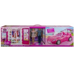BARBIE MUÑECAS, ARMARIO Y DESCAPOTABLE