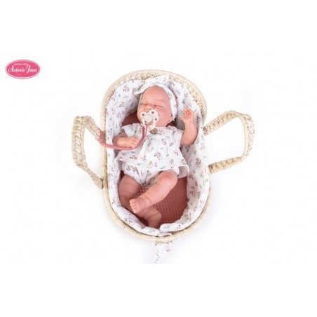 MI PEQUEÑO REBORN LLUNA CON CAPAZO 33 CM