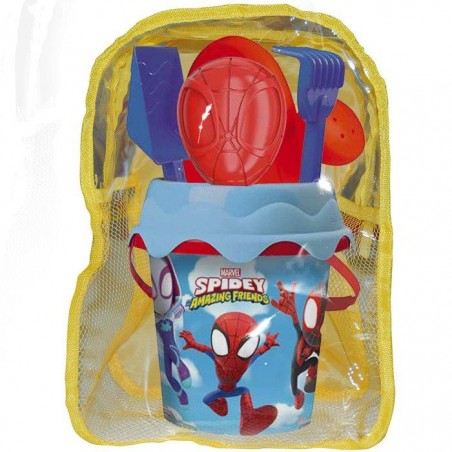 MOCHILA PLAYA SPIDEY CON CUBO