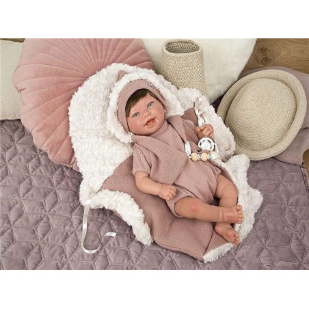 REBORN ARIAS 45 CM GIMENA CON SACO PORTABEBE