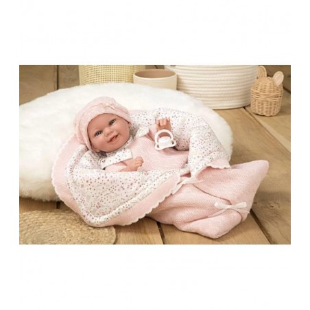 ELEGANCE 35 CM BABYTO ROSA CON MANTA