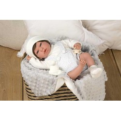 ELEGANCE 40 CM ANDIE GRIS CON MANTA