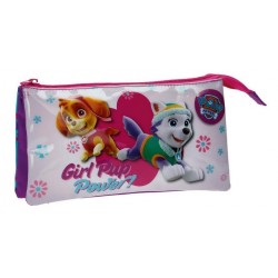 Patrulla Canina Portatodo Triple Rosa