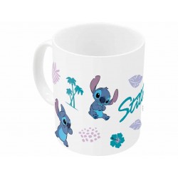 TAZA DE CERAMICA 325 ML STITCH LEAVES