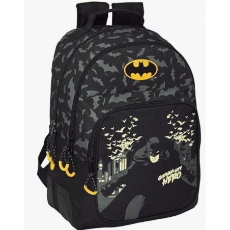 MOCHILA DOBLE ADAPT.CARRO BATMAN "HERO"