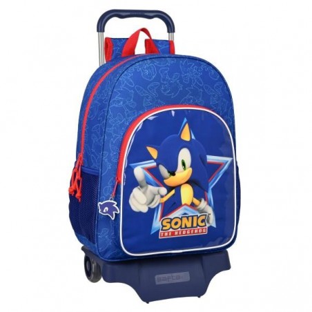 MOCHILA CON RUEDAS SONIC LETS ROLL