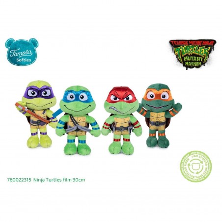 PELUCHE TORTUGA NINJA 30 CM 1 UNIDAD