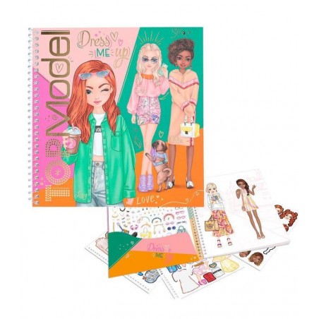 CUADERNO CON CALCOMANIAS TOP MODEL DRESS