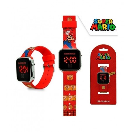 RELOJ LED SUPER MARIO