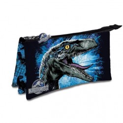 JURASSIC WORLD PORTATODO TRIPLE BLUE