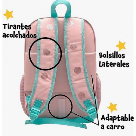 BLIN BLIN DOTS MOCHILA DOBLE ADAPTABLE