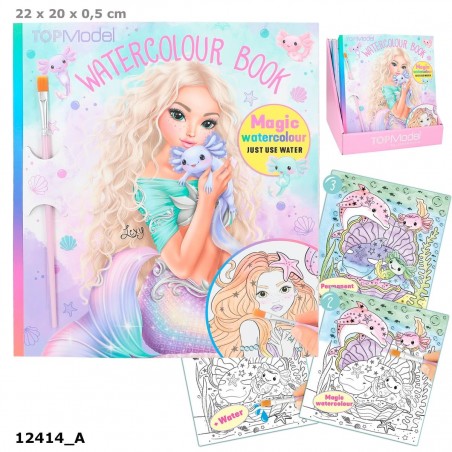 TOP MODEL LIBRO ACUARELAS MERMAID 