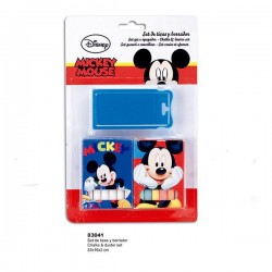 SET DE TIZAS Y BORRADOR MICKEY