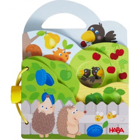 HABA LIBRO DE MADERA PARA BEBES EL FRUTAL