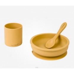 SARO SET DE ALIMENTACION SILICONA MOSTAZA