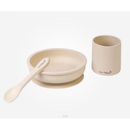 SARO SET DE ALIMENTACION SILICONA ARENA