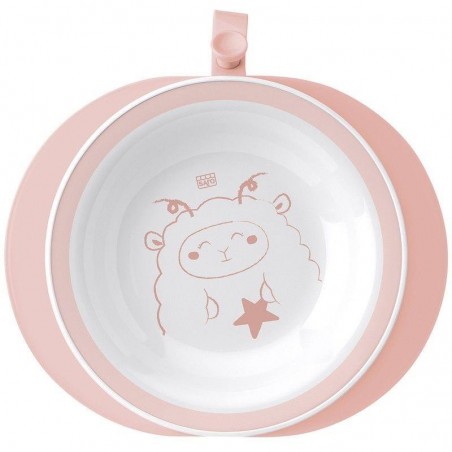 SARO PLATO TERMO ROSA