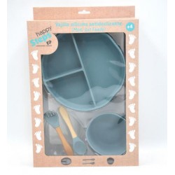 HAPPYSTEPS VAJILLA FEEDY AZUL