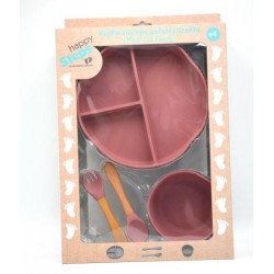 HAPPYSTEPS VAJILLA FEEDY ROSA