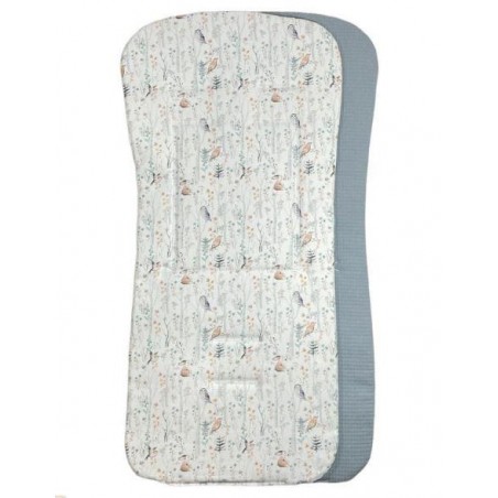 D´PEQUES COLCHONETA CORTA REVERSIBLE Bosque