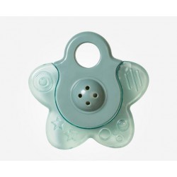 SARO MORDEDOR VERDE AGUA CON SONAJERO