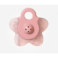 SARO MORDEDOR ROSA  AGUA CON SONAJERO