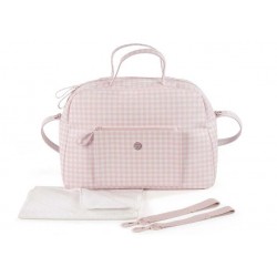 PASITO BOLSA MATERNIDAD TOGETHER BLANCO ROSA