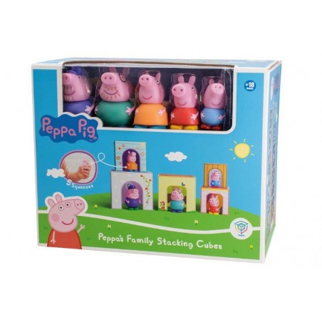 PEPPA PIG: CUBOS APILABLES CON 5 FIGURAS