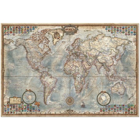 PUZZLE 4000 EL MUNDO MAPA POLITICO