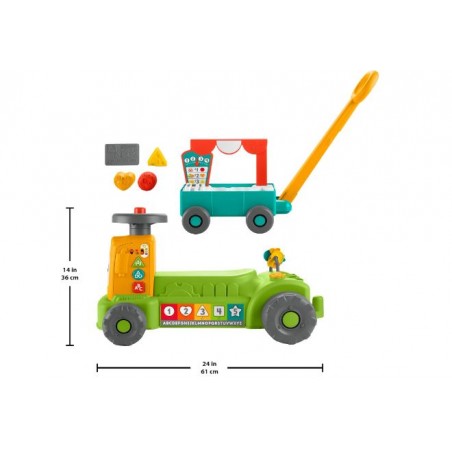 FISHER-PRICE RIE Y APRENDE TRACTOR 4 EN 1