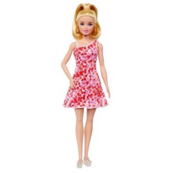 BARBIE FASHIONISTA VESTIDO ROSA FLORES