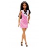 BARBIE FASHIONISTA VESTIDO TARTAN ROSA