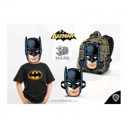 BATMAN MOCHILA CON MASCARA 3D 
