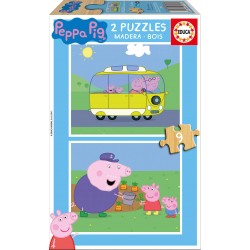 PUZZLE 2X9 PIEZAS PEPPA PIG