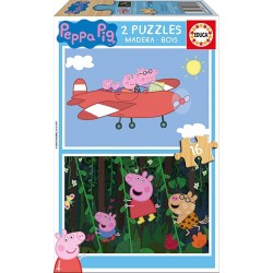 PUZZLE 2X16 PIEZAS PEPPA PIG