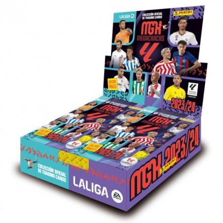CAJA CON 24 SOBRES DE CARTAS MEGACRACK LIGA 2023 24