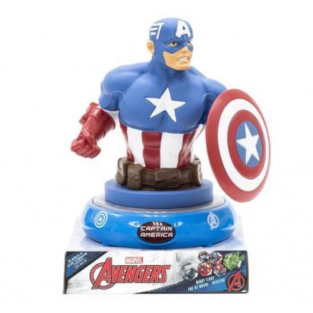 LAMPARA 3D CAPITAN AMERICA 