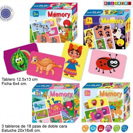 PUZZLE MEMORY EDY PLAY MODELOS SURTIDOS PRECIO UNIDAD