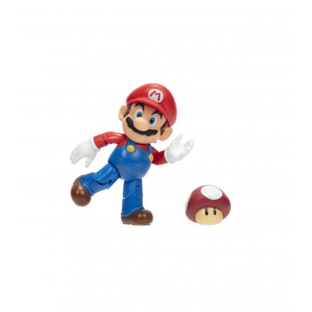 FIGURAS NINTENDO 10 CM MARIO CON SUPERCHAMPIÑON