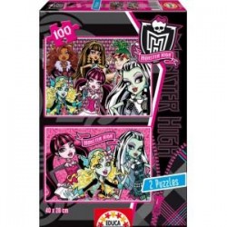 PUZZLE 2 X 100 MONSTER HIGH