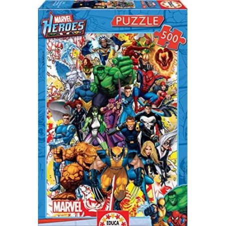 PUZZLE 500 PZAS HEROES MARVEL